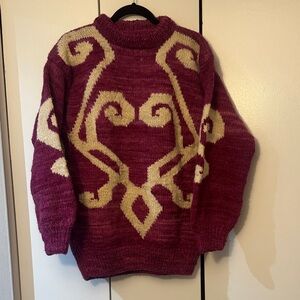 Vintage 100% wool sweater size M